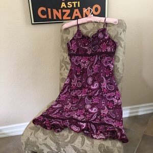 Girls pink/ raspberry dress, worn once!